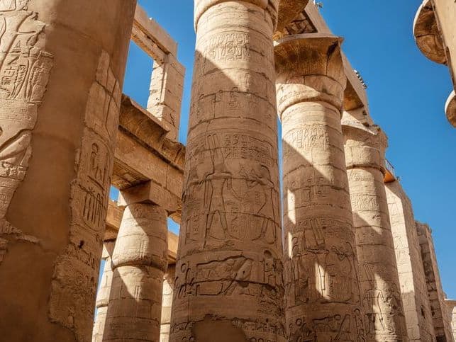 El templo de Karnak. El templo de Karnak.