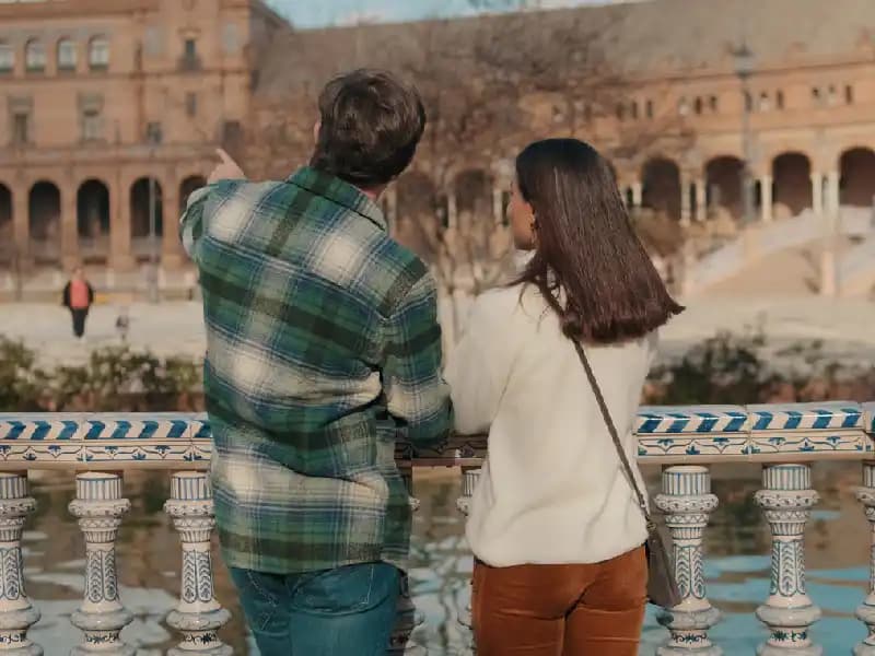 madrid-andalusia-tour a couple in Seville city Spain